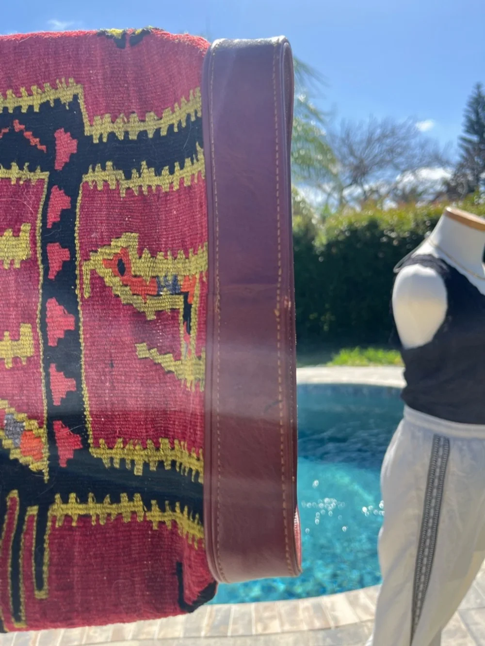 Turkish Kilim
handcrafted, authentic, handwoven geometric, bohemian, tribal bag - Picture 10 of 11